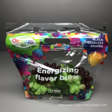 Factory Printing Dot Zipper Bag Fresh Keeping Fruit Vegetable Plastic Bag